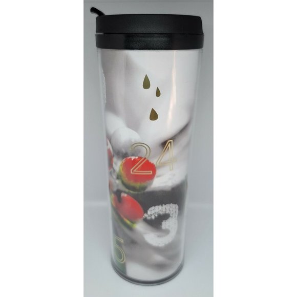 2015 STARBUCKS Coffee Travel Tumbler Mug Free Refill Holiday 2015 16 Oz CHRISTMA - Picture 2 of 7
